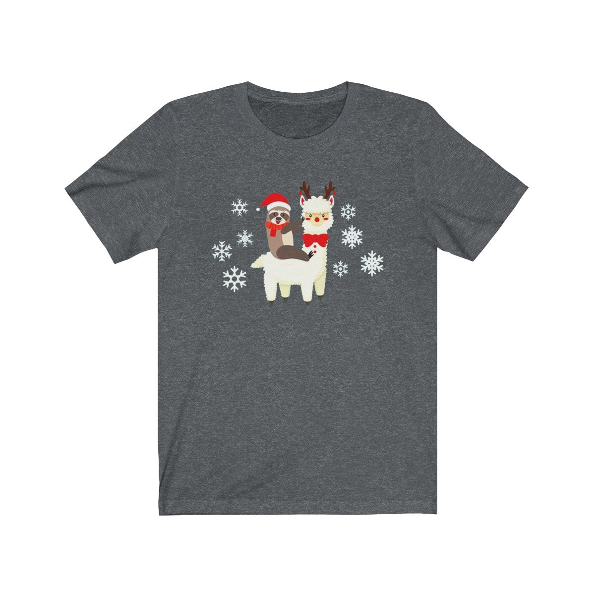 Sloth on Llama Christmas