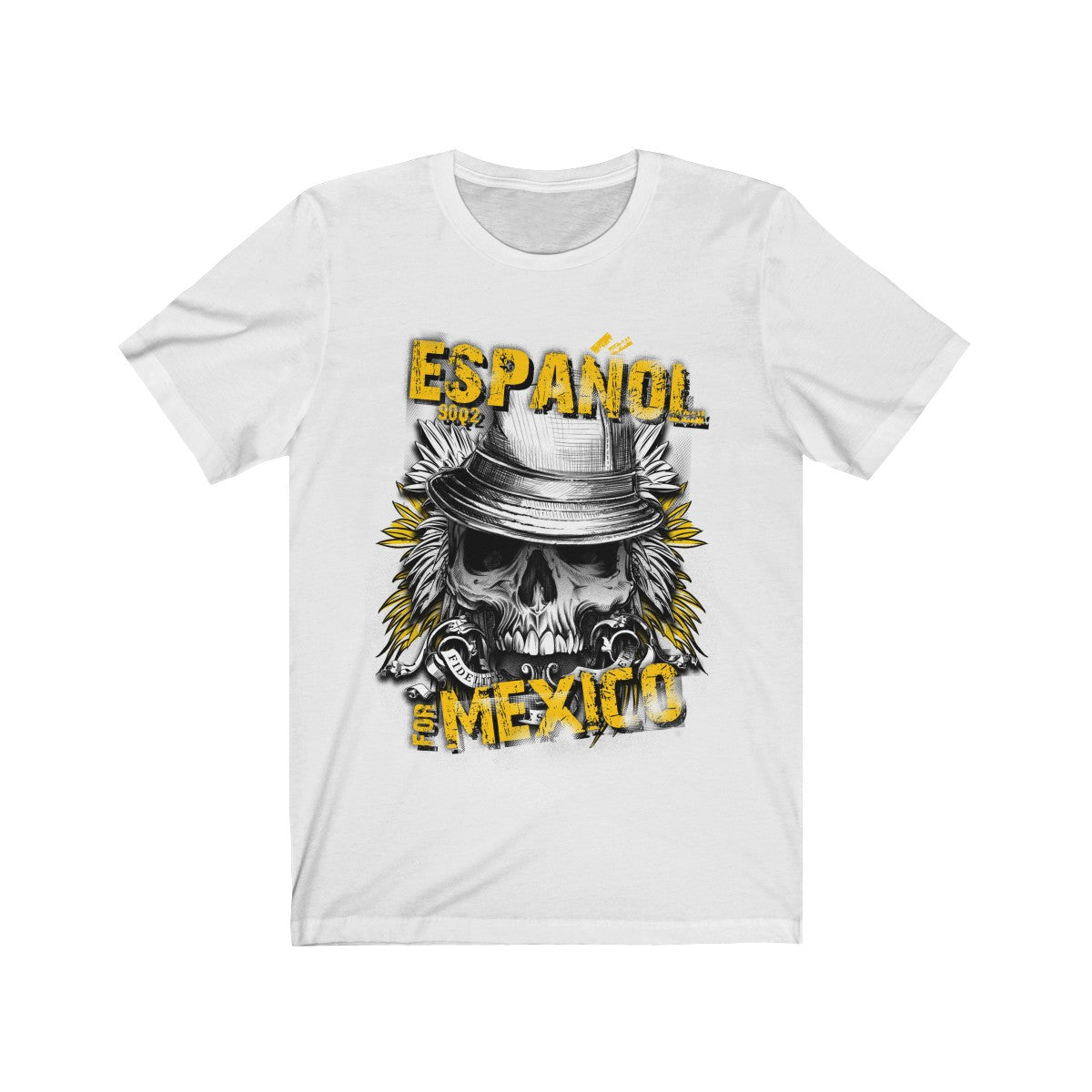 Beautiful Espanol For Mexico Skull Hat T-Shirt