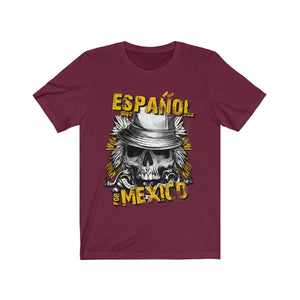 Beautiful Espanol For Mexico Skull Hat T-Shirt